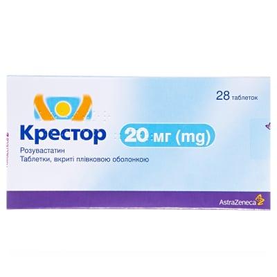 Крестор табл.в / пл.об. 20мг N28 (14х2) блістер